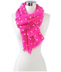 Juicy Couture Double Dot Print Oblong Scarf Beauty at Zappos