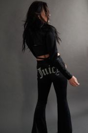 Juicy Couture UO Exclusive Luxe Strappy Velour Track Pant at Urban Outfitters