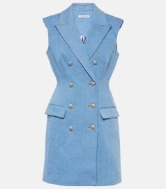 Jules denim minidress in blue - Veronica Beard at Mytheresa