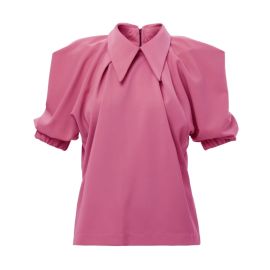 Julia Allert Designer Pink Blouse at Wolf and Badger