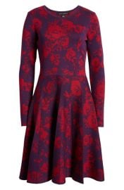 Julia Jordan Floral Long Sleeve Sweater Dress at Nordstrom