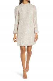 Julia Jordan Sequin Long Sleeve Shift Dress   Nordstrom at Nordstrom