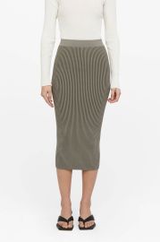 Julian Skirt - Green Khaki And Olive at ANINE BING