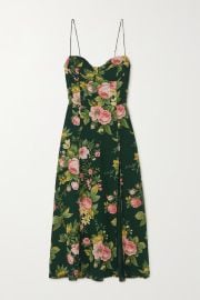 Juliette floral-print georgette midi dress at Net A Porter