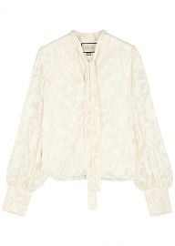 Julita Tie-Neck Jacquard Blouse by Alexis at Harvey Nichols