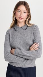 Jumper 1234 Blanket Stitch Collar Sweater at Shopbop