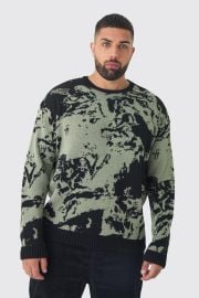 Jumpers amp Cardigans Plus Renaissance Oversized Knitted Sweat MAN at Boohoo
