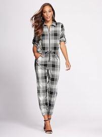 Jumpsuit: Zip front Jumpsuit - Gabrielle Union Collection by New York & Company at New York & Company