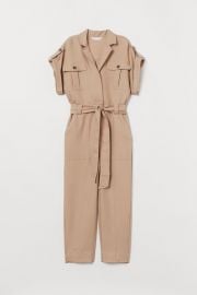 Jumpsuit with Tie Belt at H&M