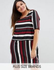 Junarose Striped Shift Dress at asos com at Asos