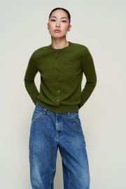 June Relaxed Wool Cardigan Guizio at Guizio