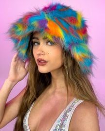 Jungle Dream Fluffy Bucket Hat Rave Wonderland at Rave Wonderland