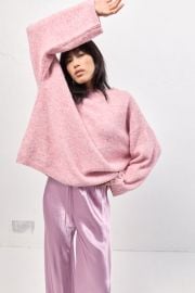 Juni Knit Jumper Pink Marle VRG GRL at Vrg Grl