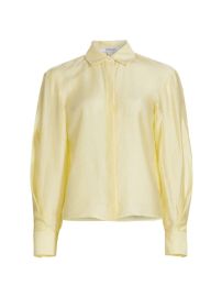 Juni Satin Balloon-Sleeve Blouse at Saks Fifth Avenue