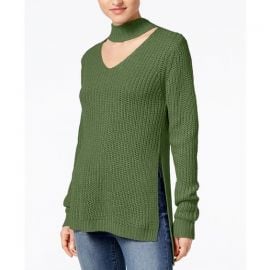 Juniors Cutout Turtleneck Sweater by Planet Gold at Macys