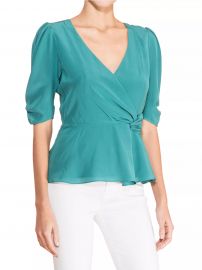 Juniper Wrap Silk Blouse at Saks Fifth Avenue