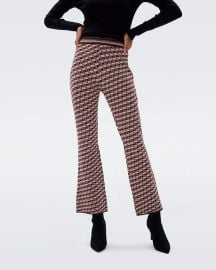 Juno Knit Jacquard Pants Diane von Furstenberg at DVF