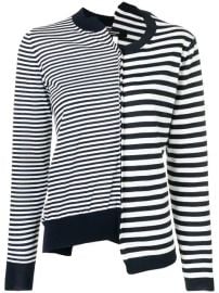 Junya Watanabe Asymmetric Striped Jumper - Farfetch at Farfetch