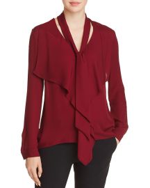 Jurnee Silk Tie-Neck Blouse at Bloomingdales