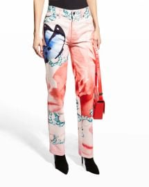 Just Cavalli Brooklyn Straight-Leg Pants at Neiman Marcus