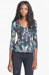 Just Cavalli Print Top at Nordstrom