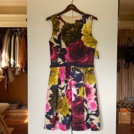 JustTaylor Dresses Just Taylor Scuba Fit Flare Dress Floral Pocket Poshmark at Poshmark