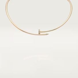 Juste un Clou torque necklace small model diamonds at Cartier