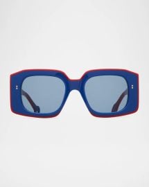 Jw Anderson Bumper Square Acetate Sunglasses at Neiman Marcus