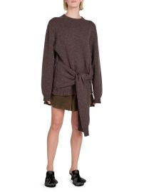 Jw Anderson Draped Tie Front Sweater at Saks Fifth Avenue