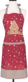 KAF Home Adult s Hostess Apron  Gingerbread  Adjustable Fit  amp  Machine Washable at Amazon