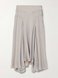 KALLMEYER Alyse asymmetric pleated silk-chiffon skirt at Mytheresa
