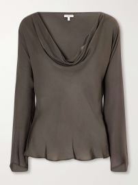 KALLMEYER Wilka draped silk-georgette blouse at Net a Porter