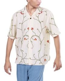 KARDO Ronen Half Sleeve Button Front Camp Shirt Bloomingdales at Bloomingdales