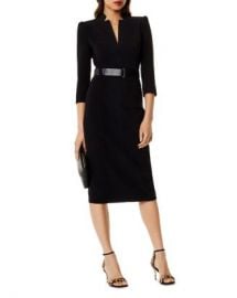 KAREN MILLEN Belted Sheath Dress  Women - Bloomingdale s at Bloomingdales