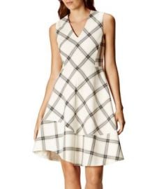 KAREN MILLEN Check Print Dress at Bloomingdales