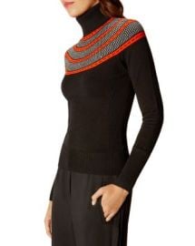 KAREN MILLEN Circle Yoke Sweater at Bloomingdales