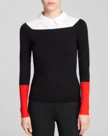 KAREN MILLEN Collared Color Block Sweater - Bloomingdaleand039s Exclusive at Bloomingdales