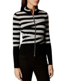 KAREN MILLEN Crosshatch Cardigan at Bloomingdales