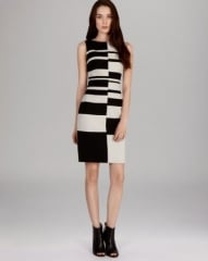 KAREN MILLEN Dress - Engineered Graphic Stripe Collection at Bloomingdales