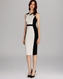 Camille Saroyan wearing the Graphic Color Block Dress by Karen Millen -  Bones The Corpse at the Convention