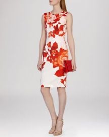 KAREN MILLEN Dress - Oversized Placed Floral Print at Bloomingdales