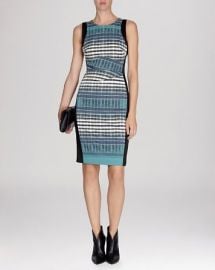 KAREN MILLEN Dress - Plaid Print Signature Stretch at Bloomingdales