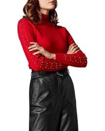 KAREN MILLEN EMBELLISHED-SLEEVE SWEATER at Bloomingdales