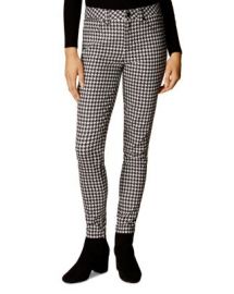 KAREN MILLEN Houndstooth Skinny Jeans in Multi at Bloomingdales