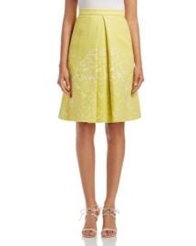 KAREN MILLEN Jacquard Inverted Pleat Skirt - 100  Bloomingdale  039 s Exclusive at Bloomingdales