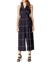 KAREN MILLEN Plaid Wide-Leg Jumpsuit  Women - Bloomingdale s at Bloomingdales