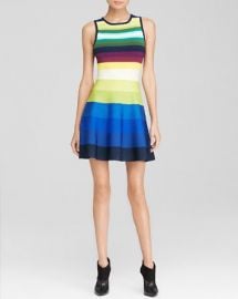 KAREN MILLEN Rainbow Stripe Knit Dress - Bloomingdaleand039s Exclusive at Bloomingdales