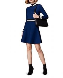 KAREN MILLEN SPORTY FIT-AND-FLARE DRESS at Bloomingdales