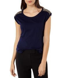 KAREN MILLEN Studded Tee at Bloomingdales