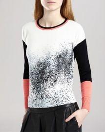 KAREN MILLEN Sweater - Pixel Print at Bloomingdales